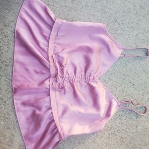 Abercombie &fitch pink crop tank size xs fair condition some snags and s…